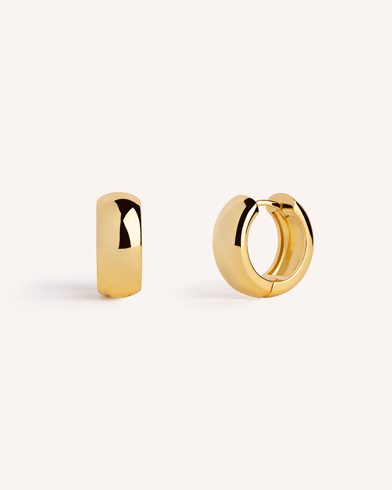 Chunky Hoops in Gold