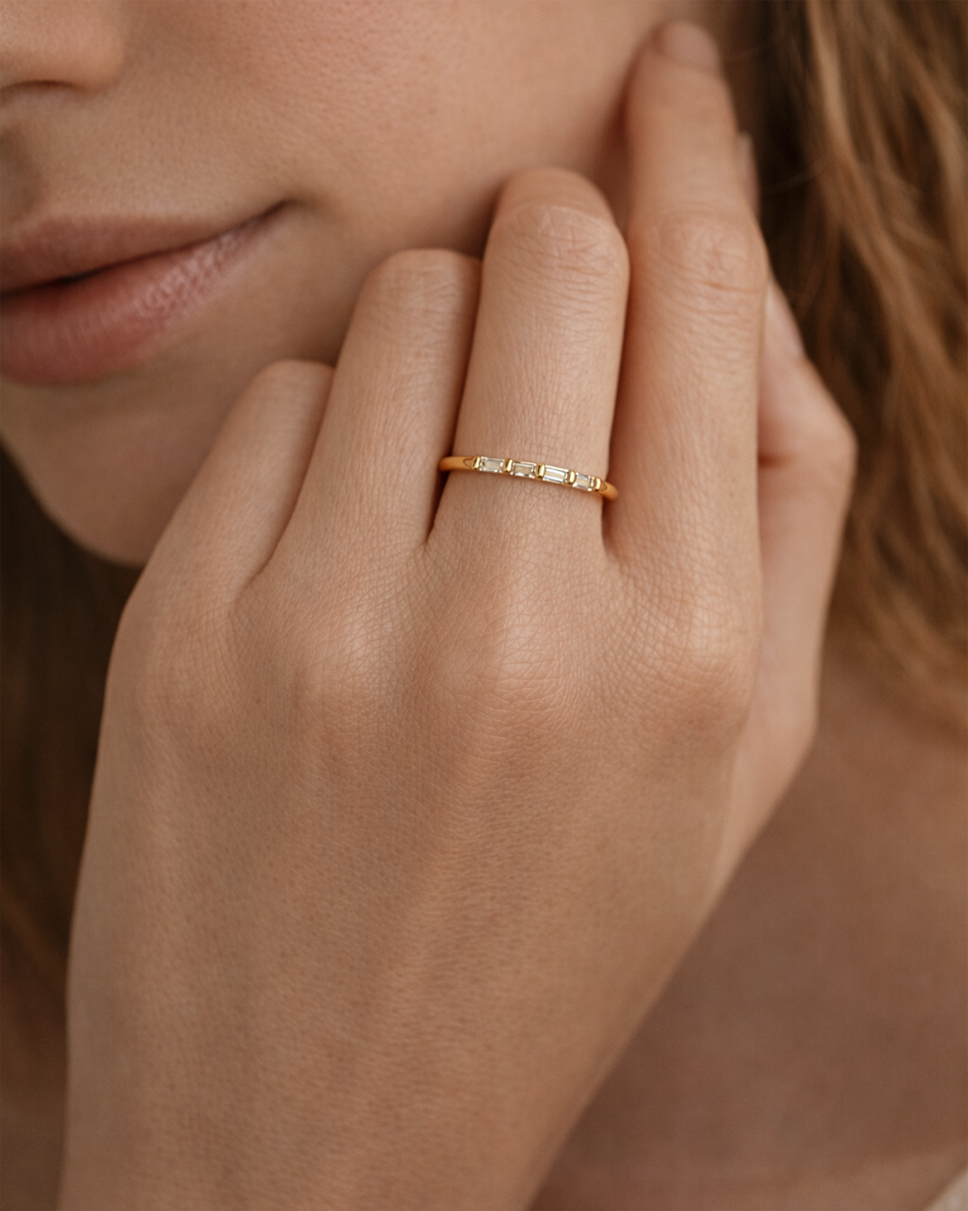 Baguette Ring in Gold — alternate view