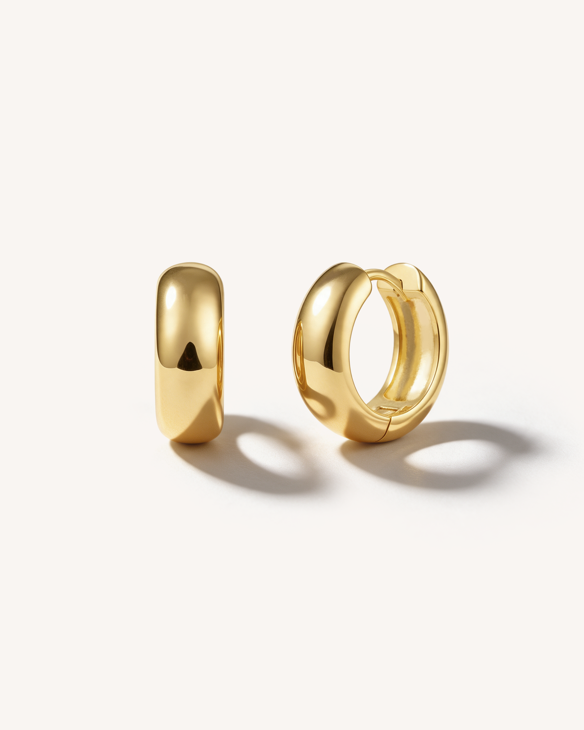 Chunky Hoops in Gold