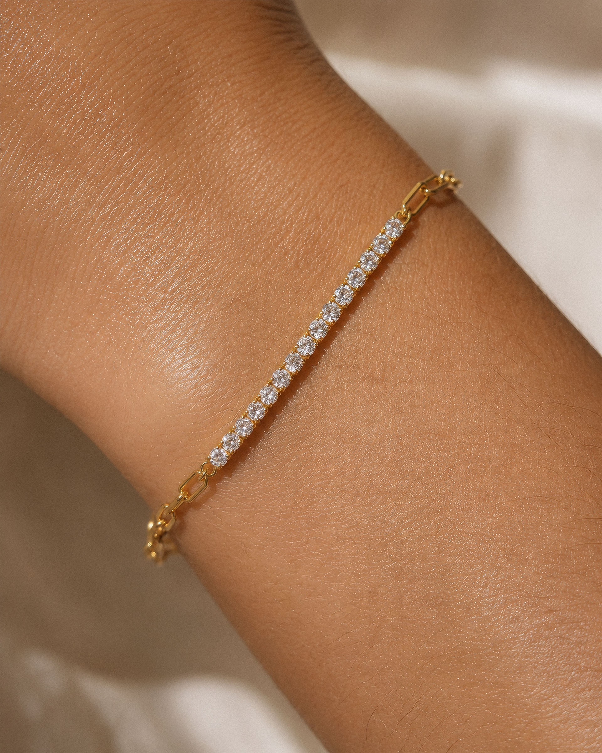 Paperclip Tennis Bracelet