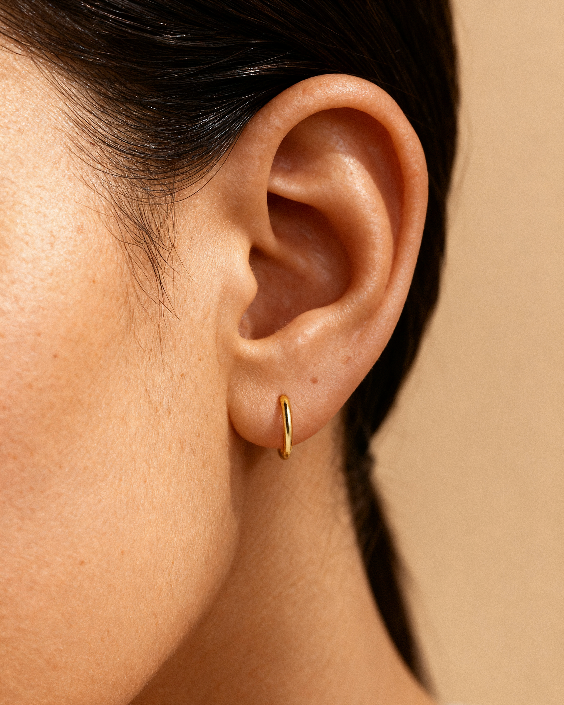 Thin Huggie Hoops