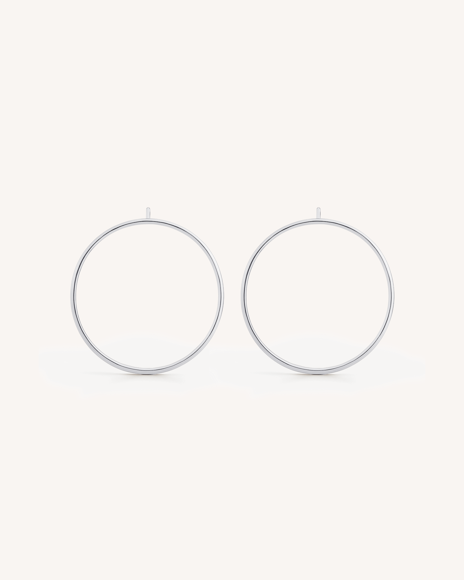 Big Circle Studs in Silver