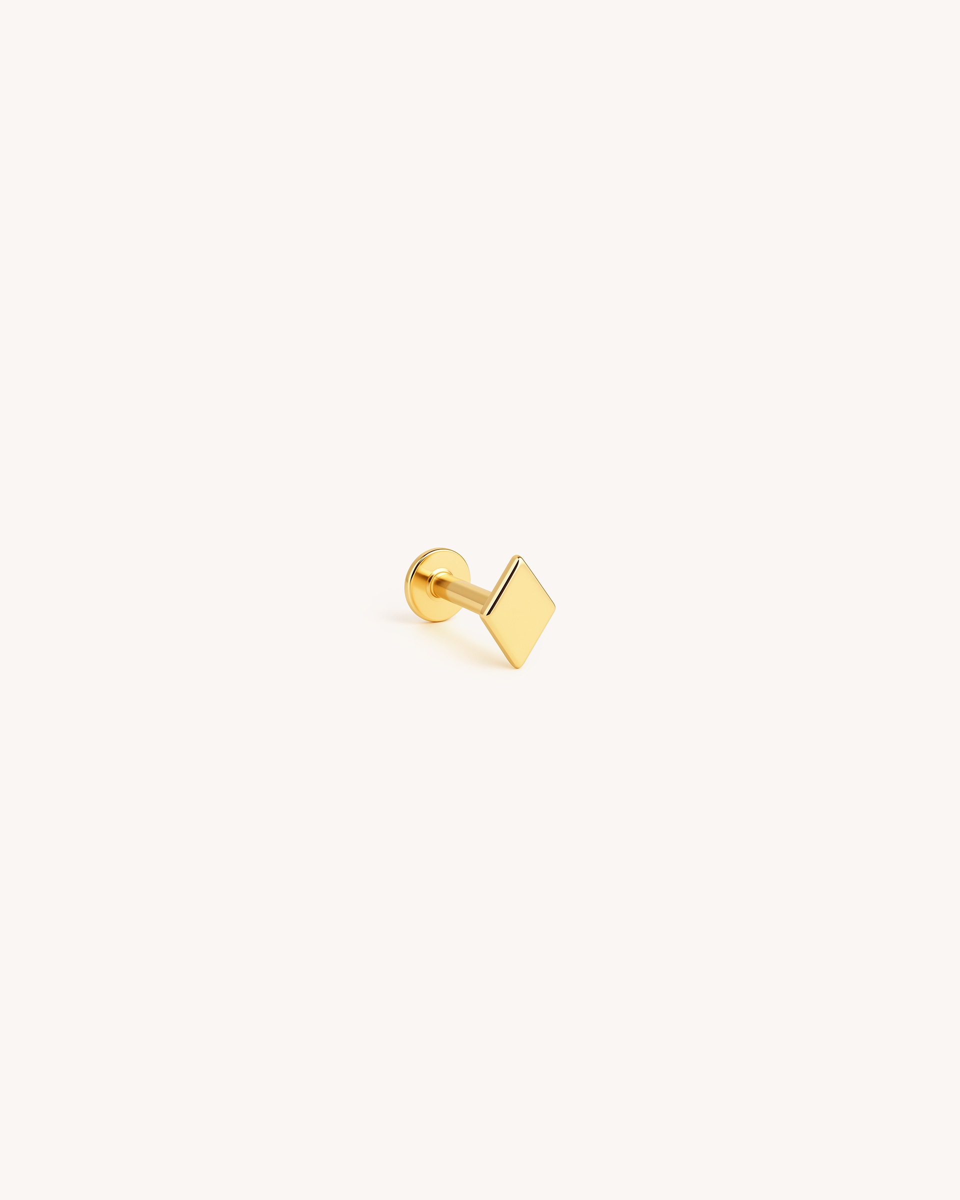 Diamond Labret Stud in Gold
