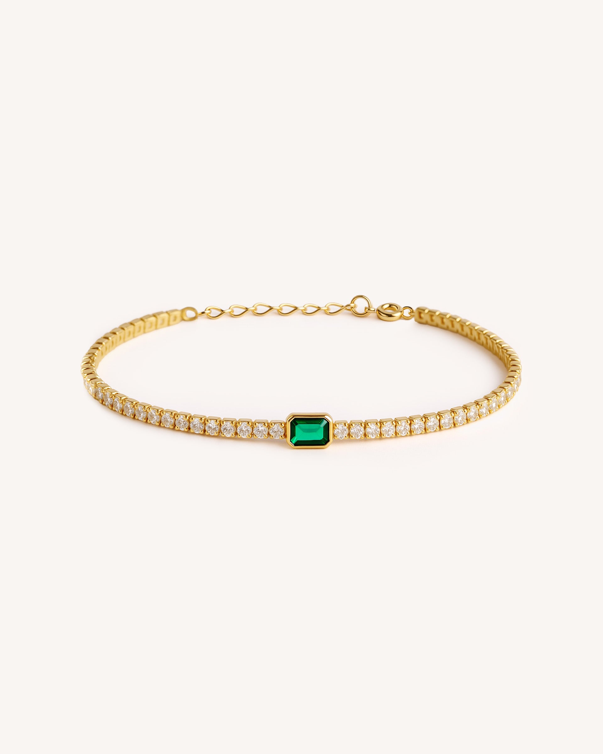 Baguette Tennis Bracelet in Gold