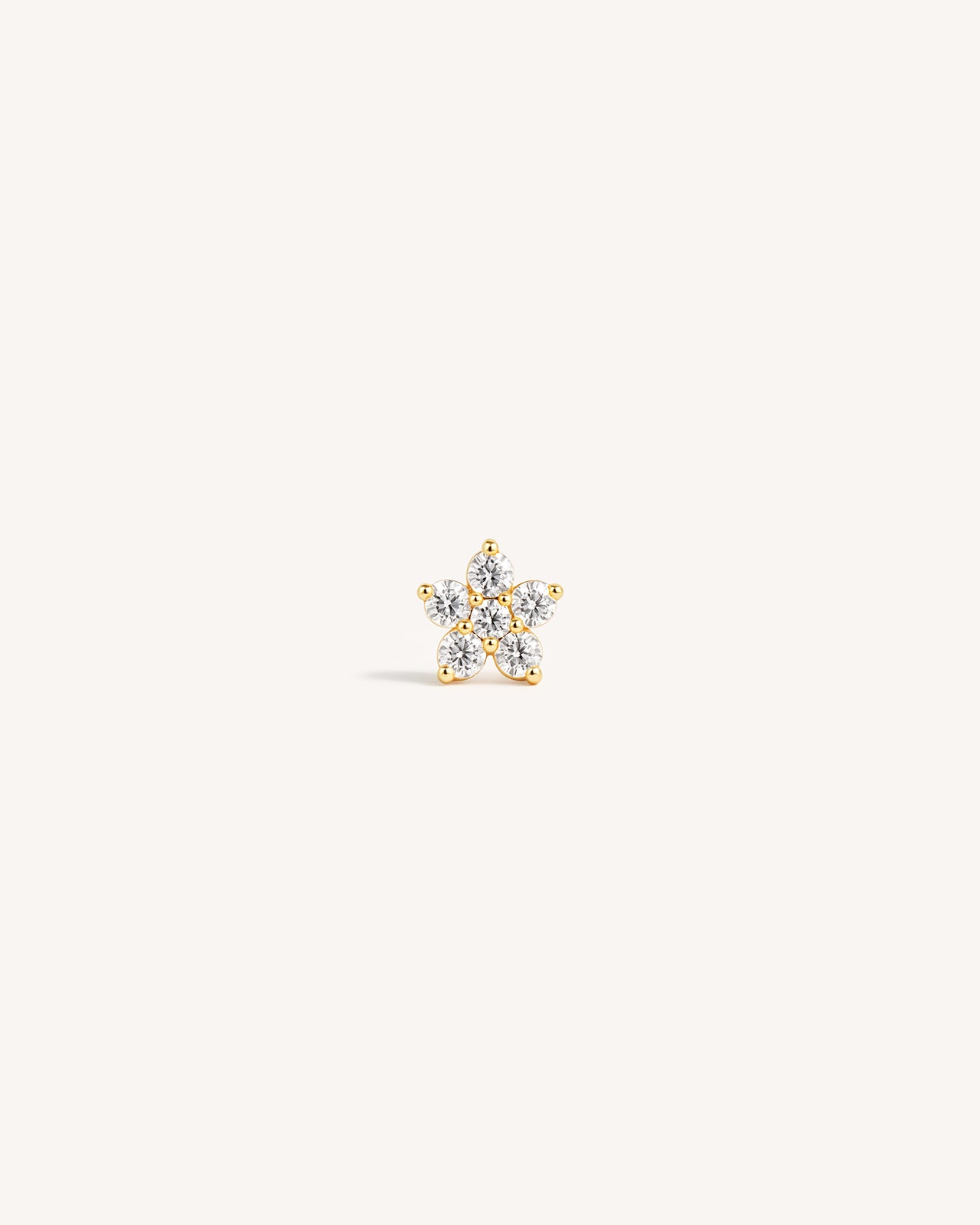 Mini Flower Studs in Gold — alternate view