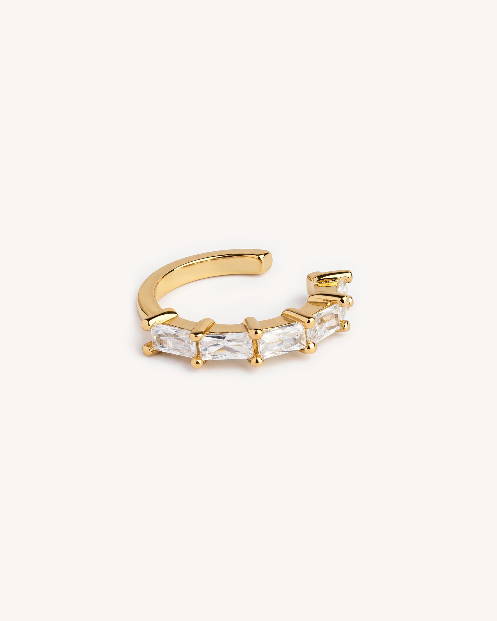 Baguette Ear Cuff in Gold