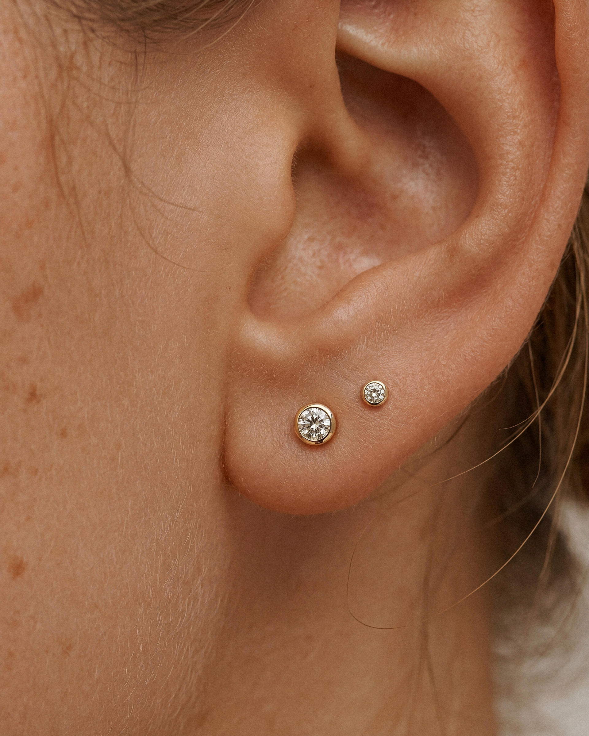 Mini Bezel Studs