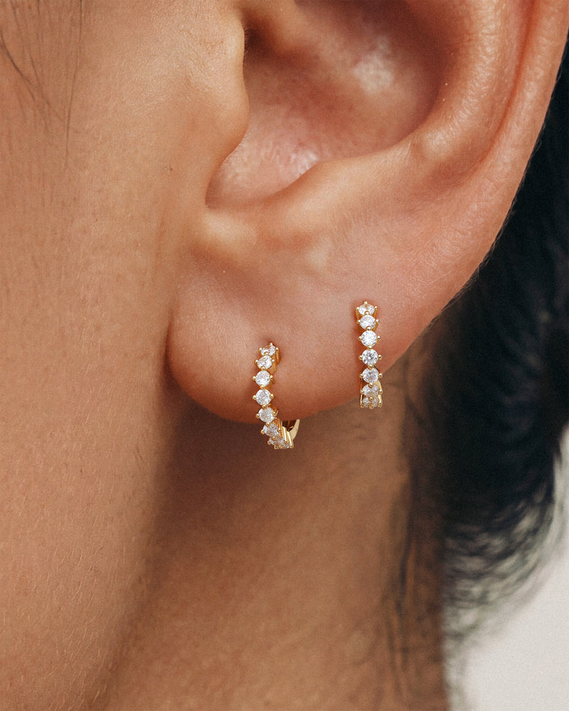 Crystal Tennis Hoops