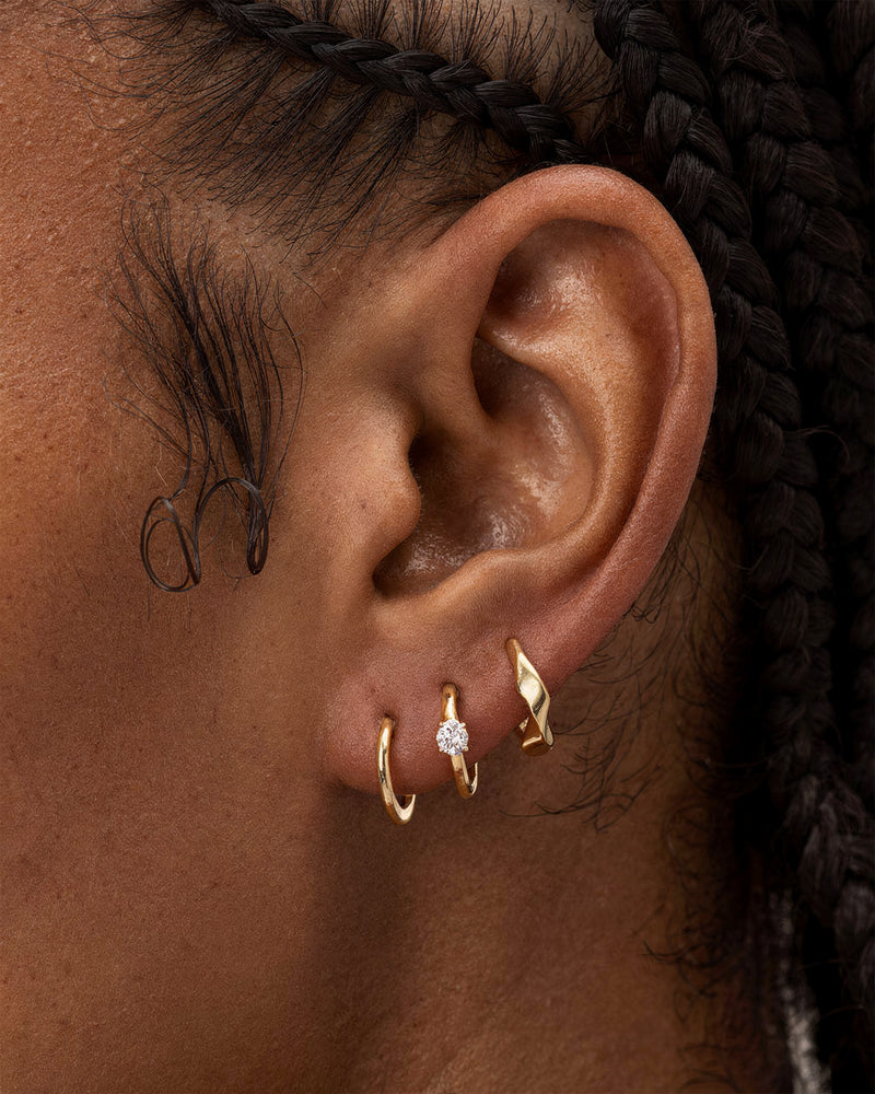 Mini Molten Huggie Hoops