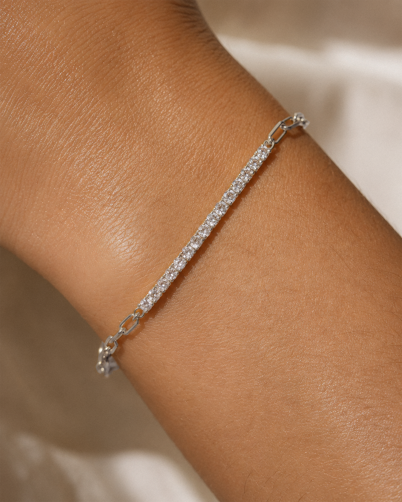 Paperclip Tennis Bracelet