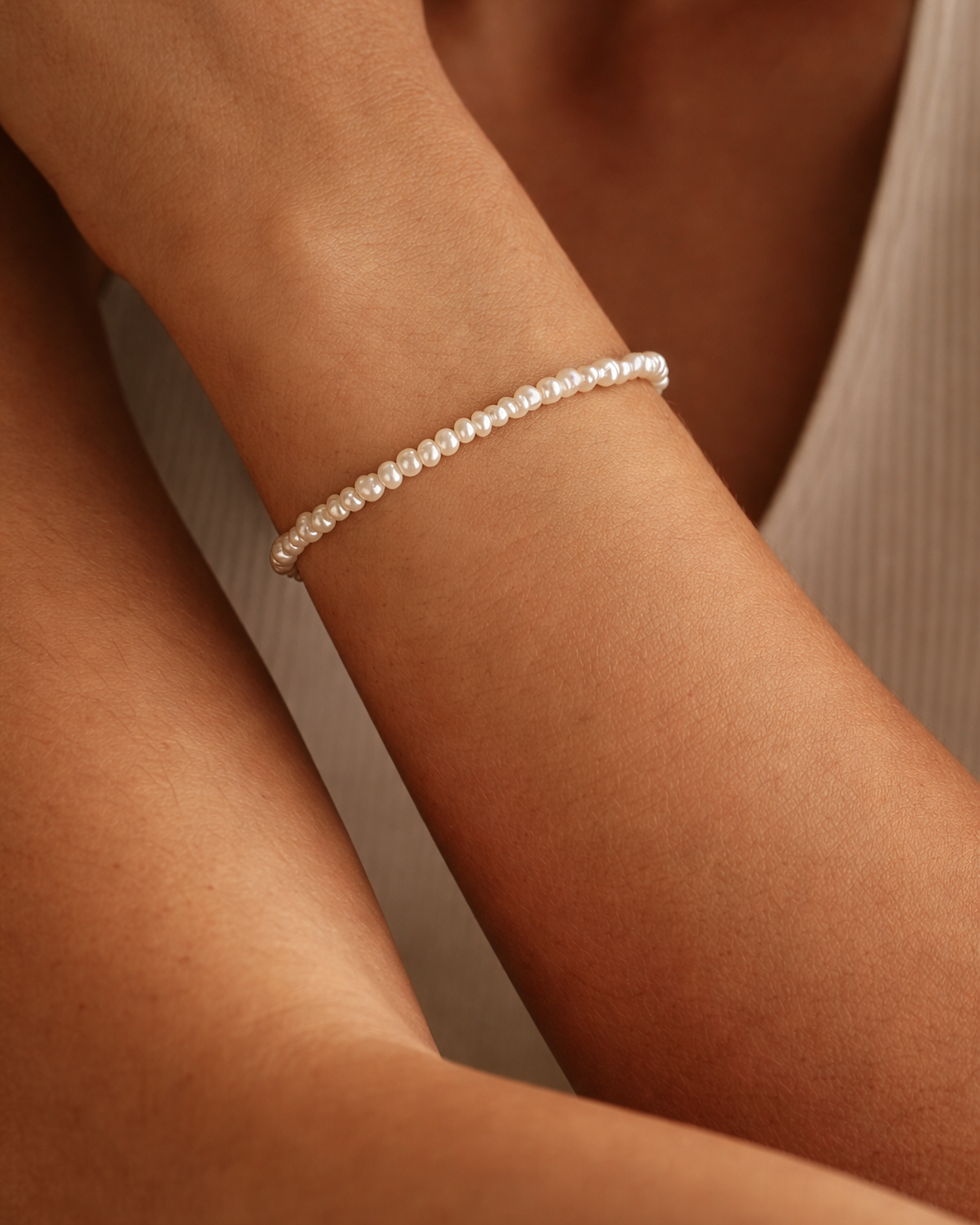 Pearl Bracelet in Gold — alternate view