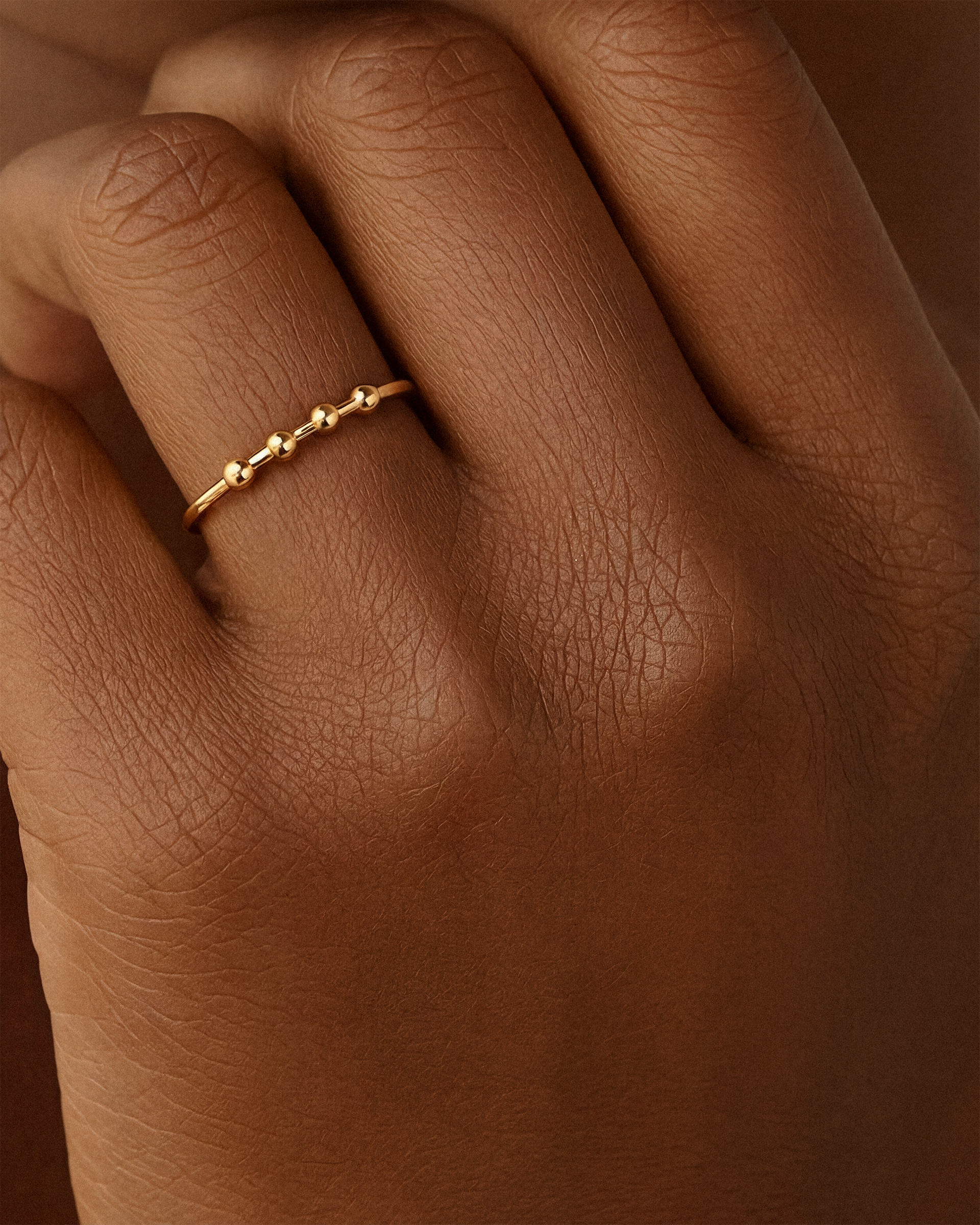 Satellite Ring in Gold — alternate view