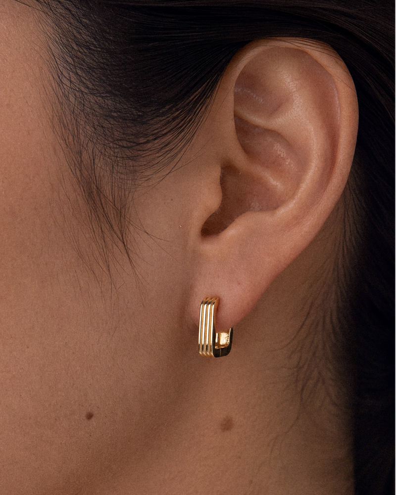 Square Ridge Hoops
