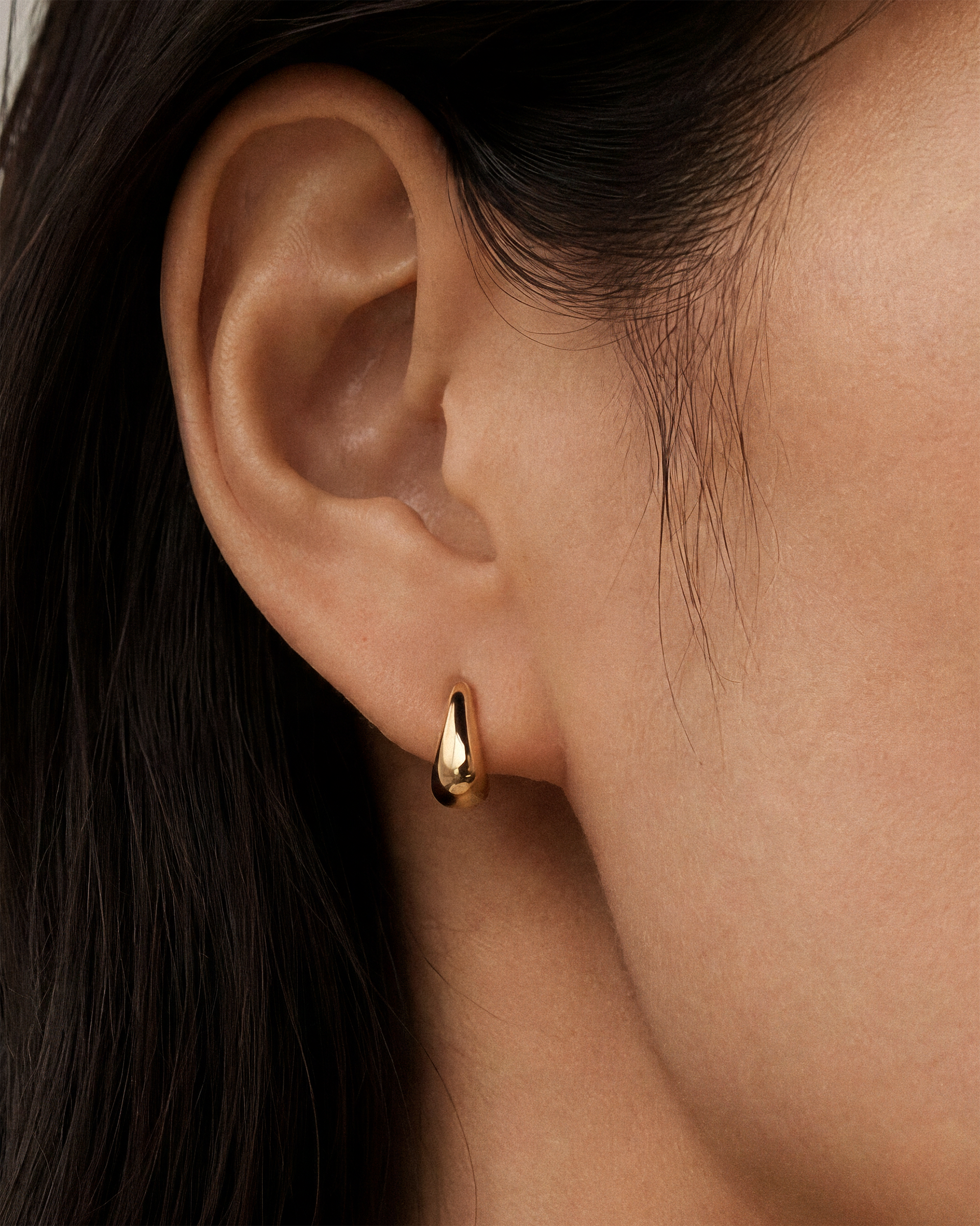 Chunky Teardrop Hoops - 10mm