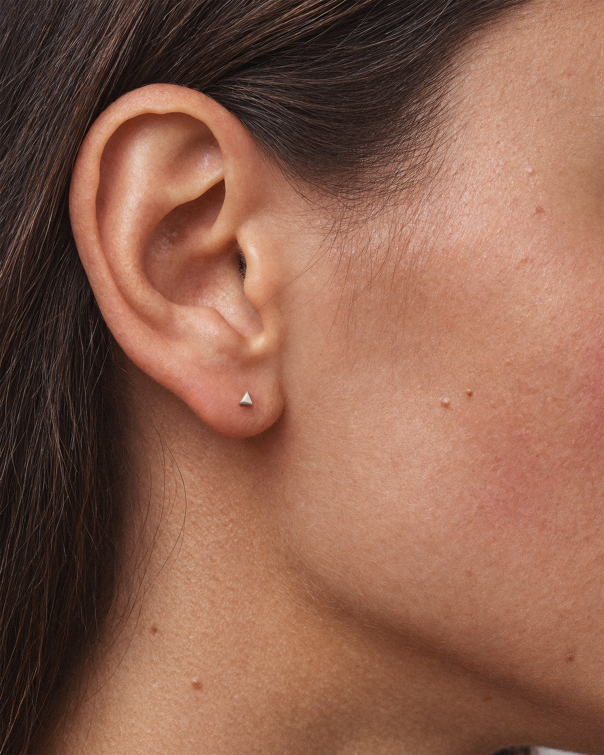 Tiny Triangle Studs in 925 Sterling Silver