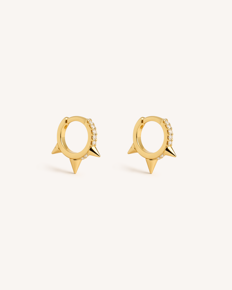 Trieste Pavé Huggie Hoops