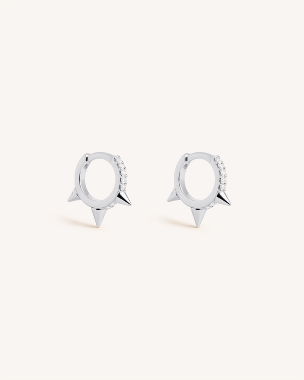 Trieste Pavé Huggie Hoops