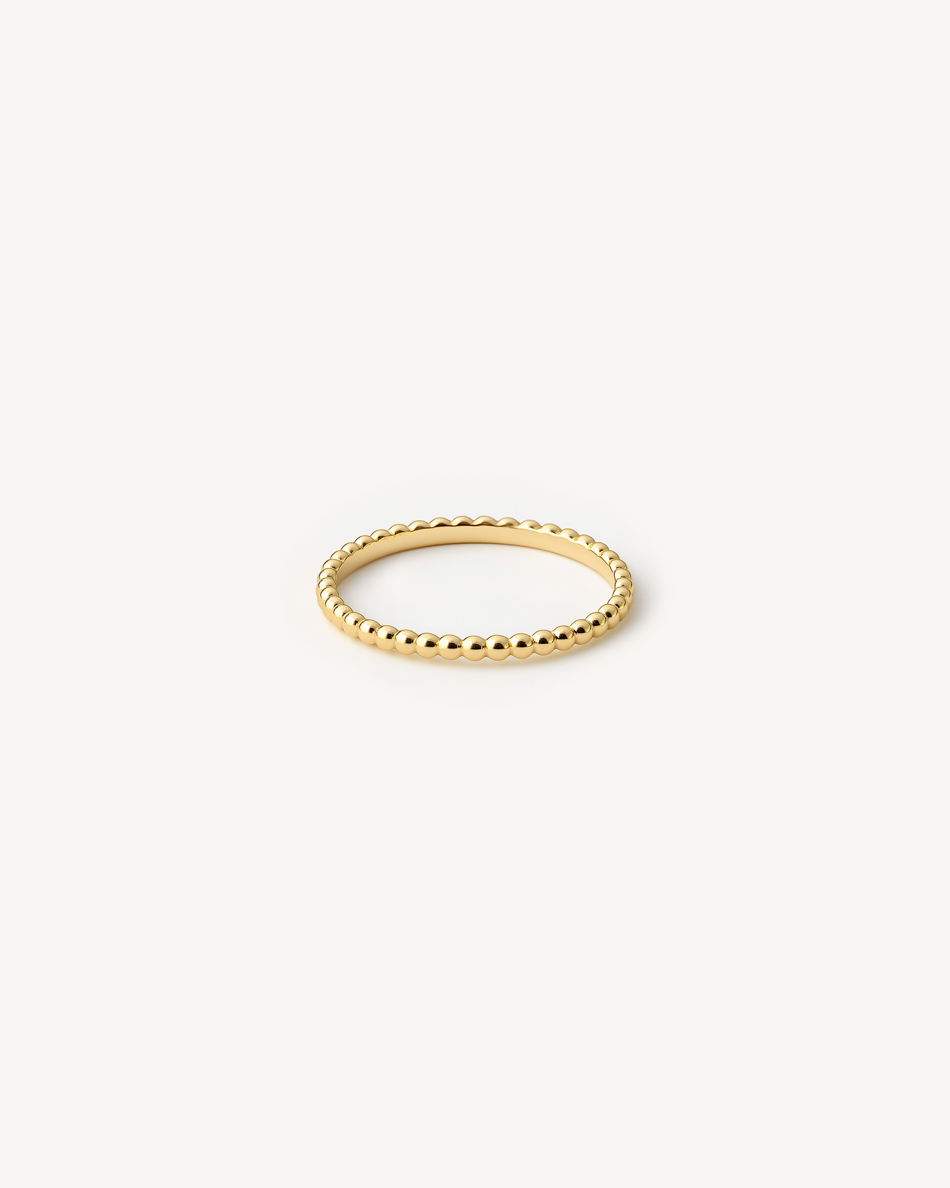 Bead Ring in Gold