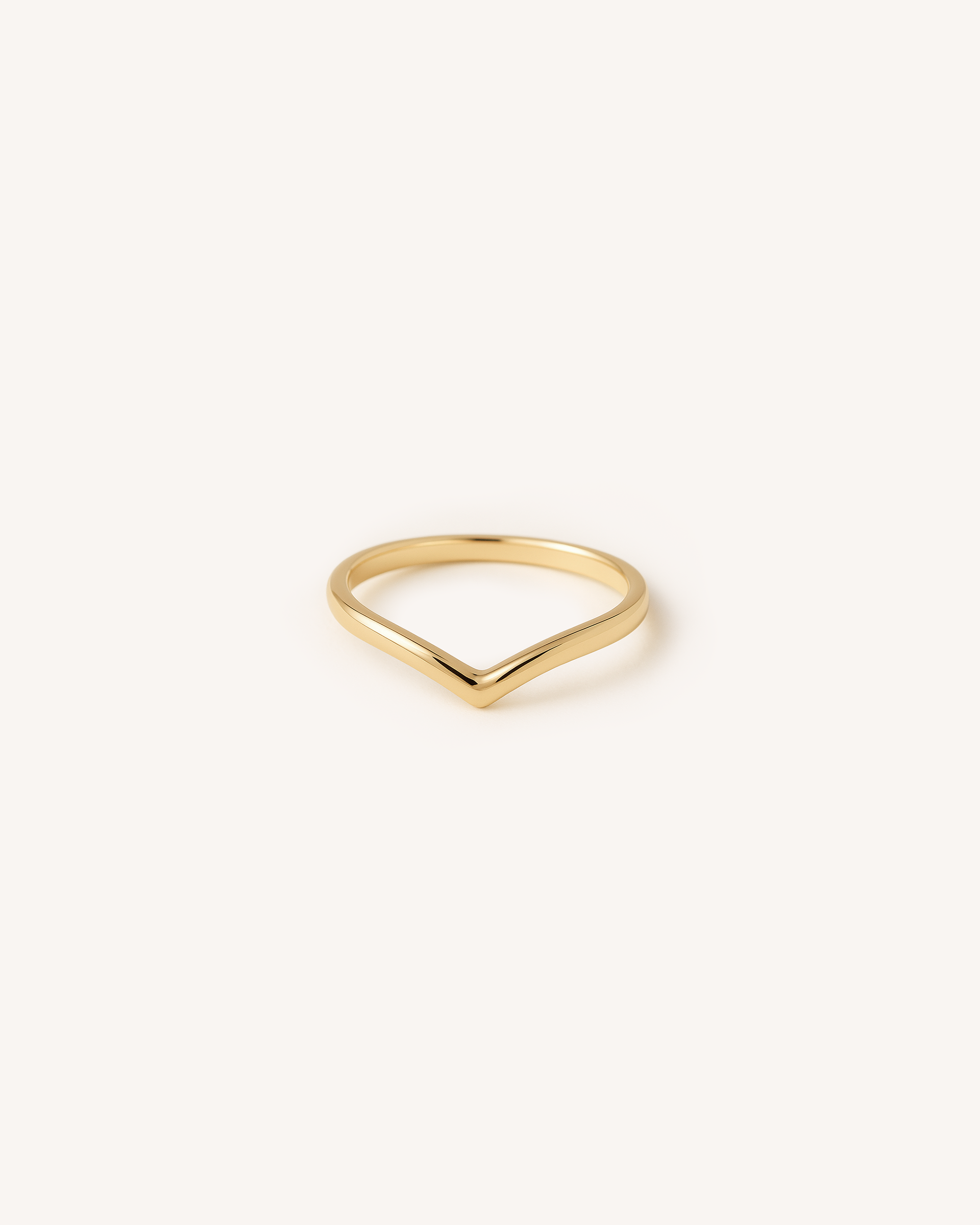 Chevron Ring in Gold