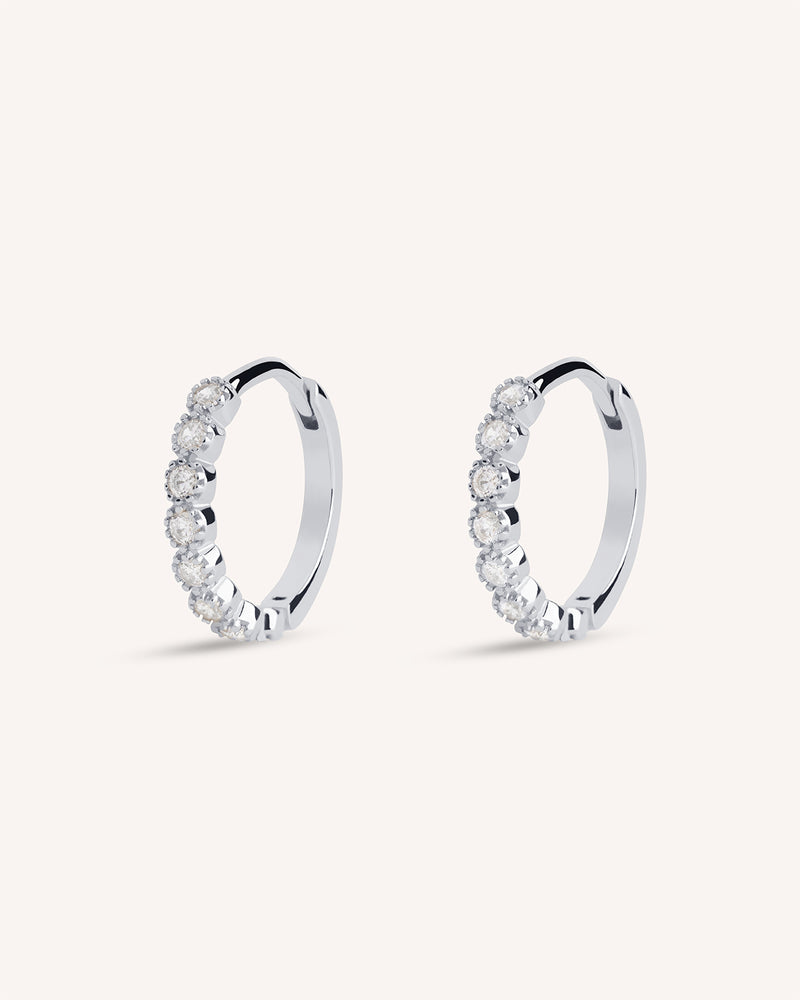 Milgrain Hoops