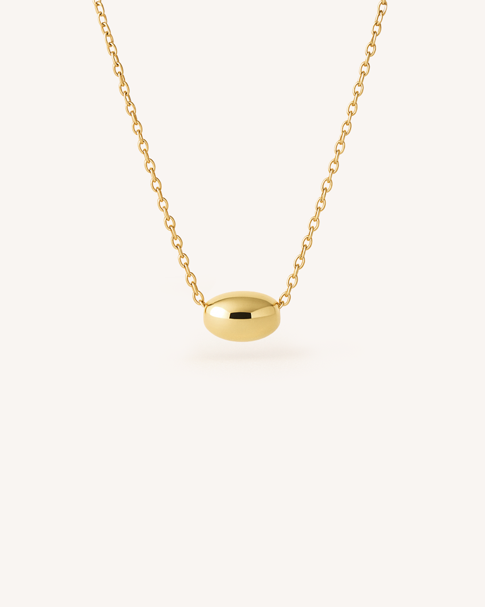 Egg Necklace in Gold