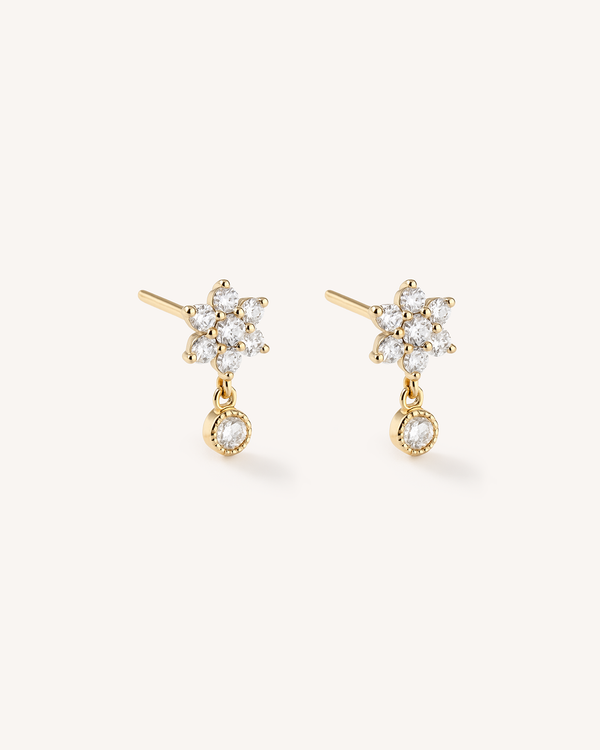 Flower Drop Studs