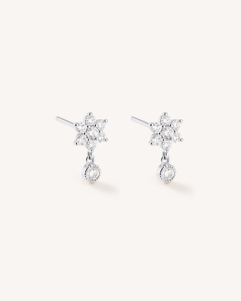 Flower Drop Studs