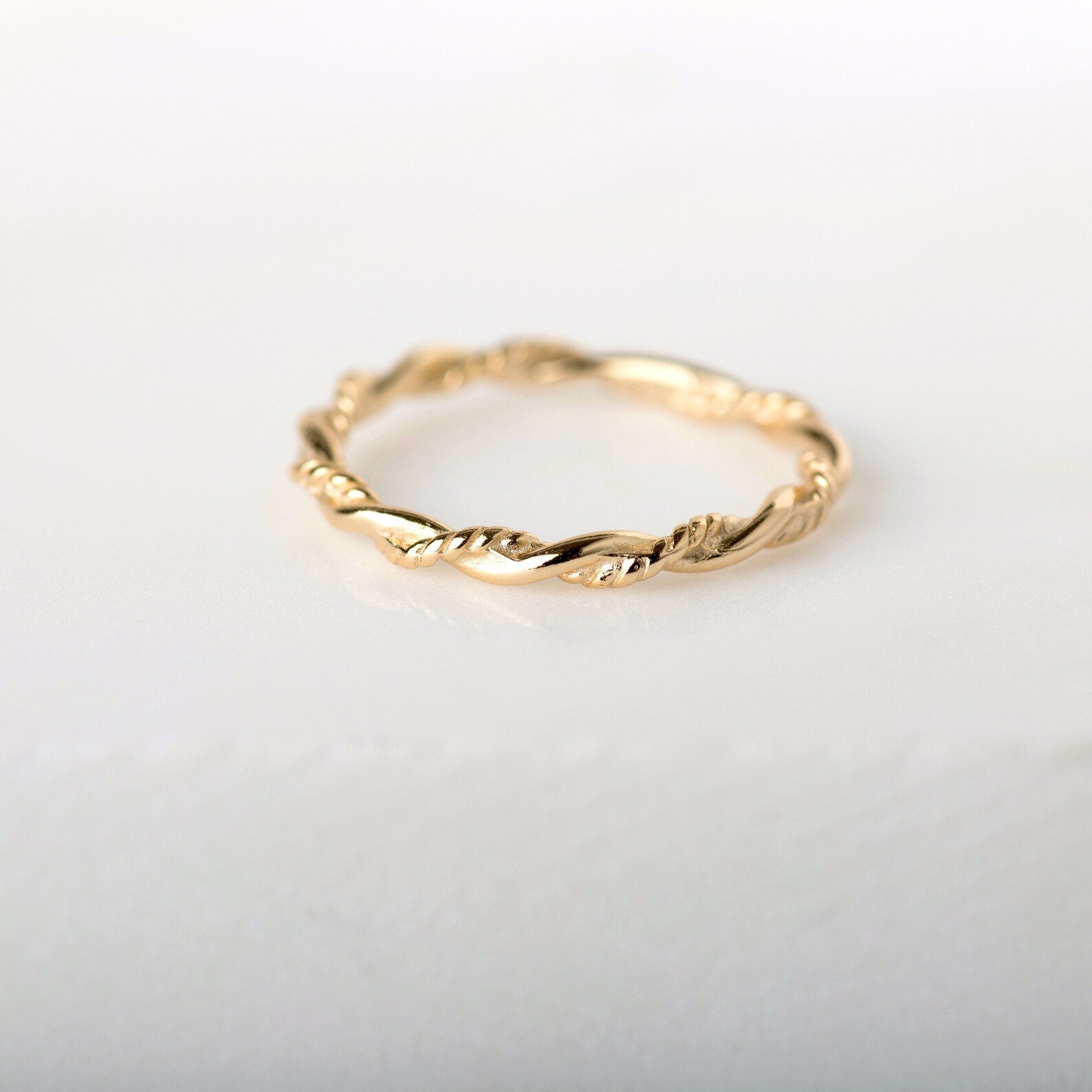 Braid Ring in Gold — alternate view