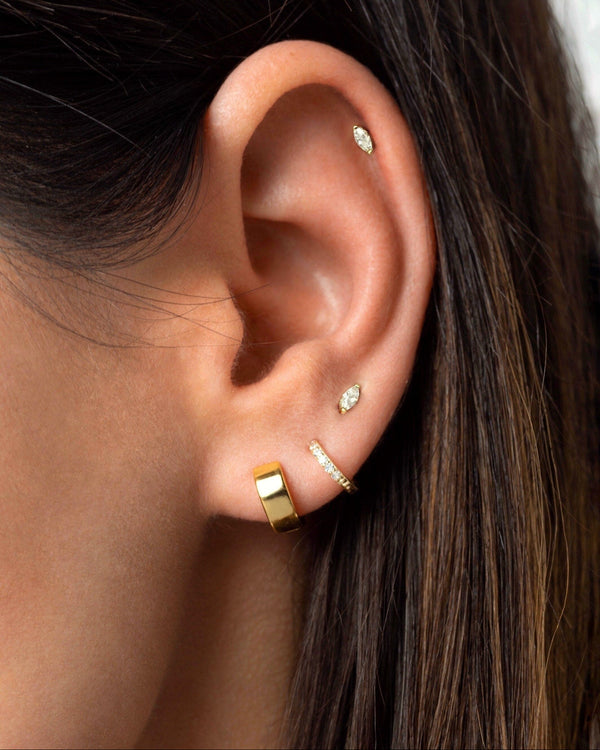 Tiny Marquise Studs