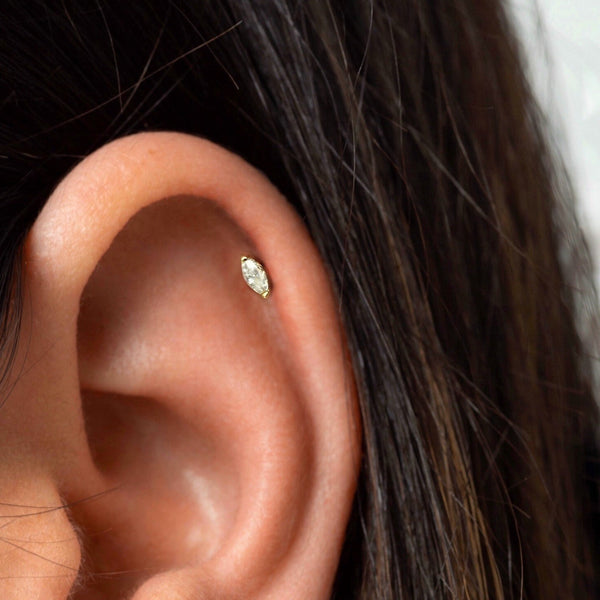 Tiny Marquise Studs
