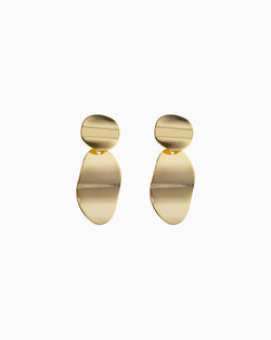 Wavy Disc Earrings