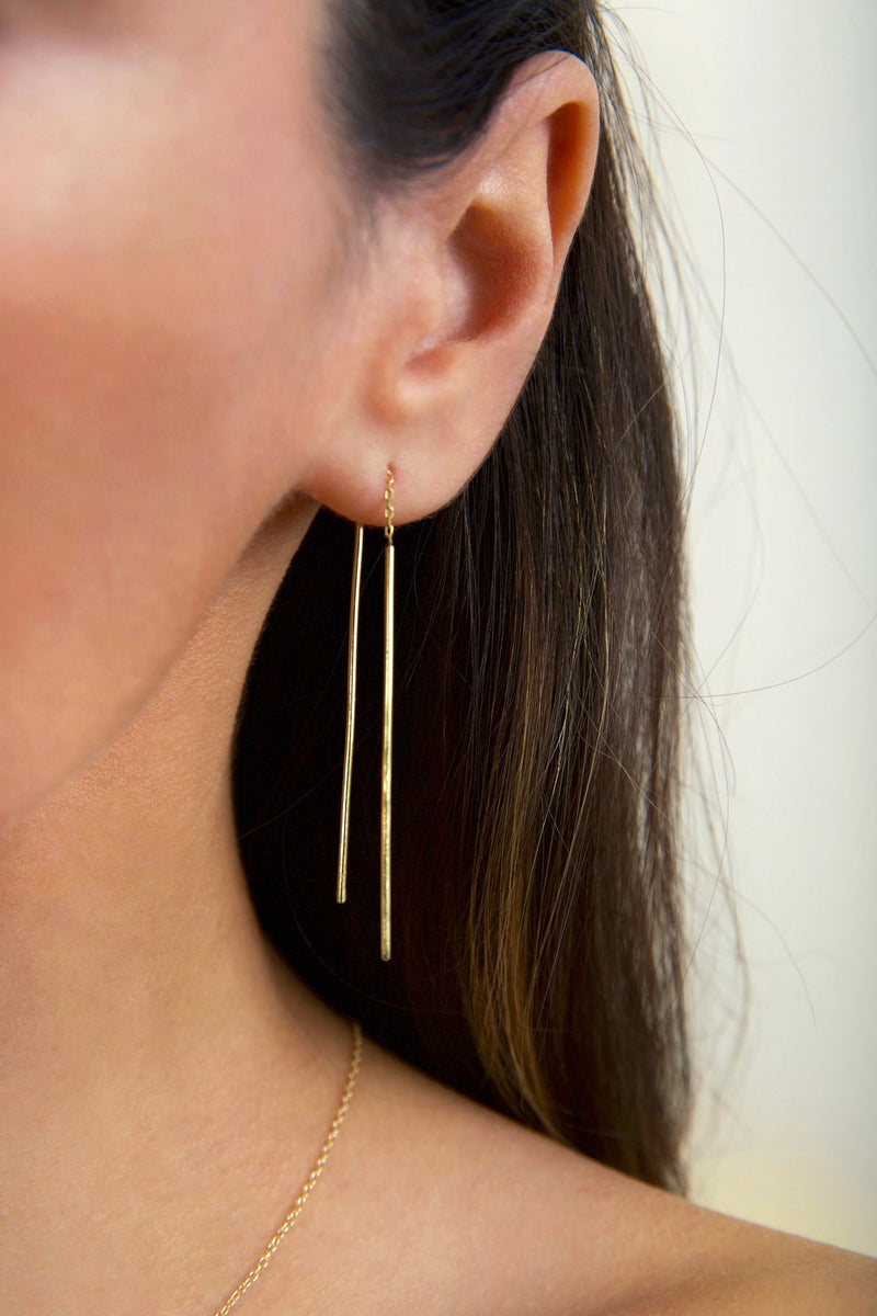 Line Threader Earrings
