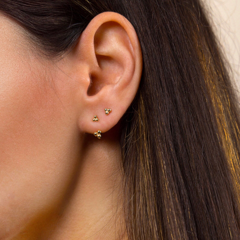 Triple Dot Earrings