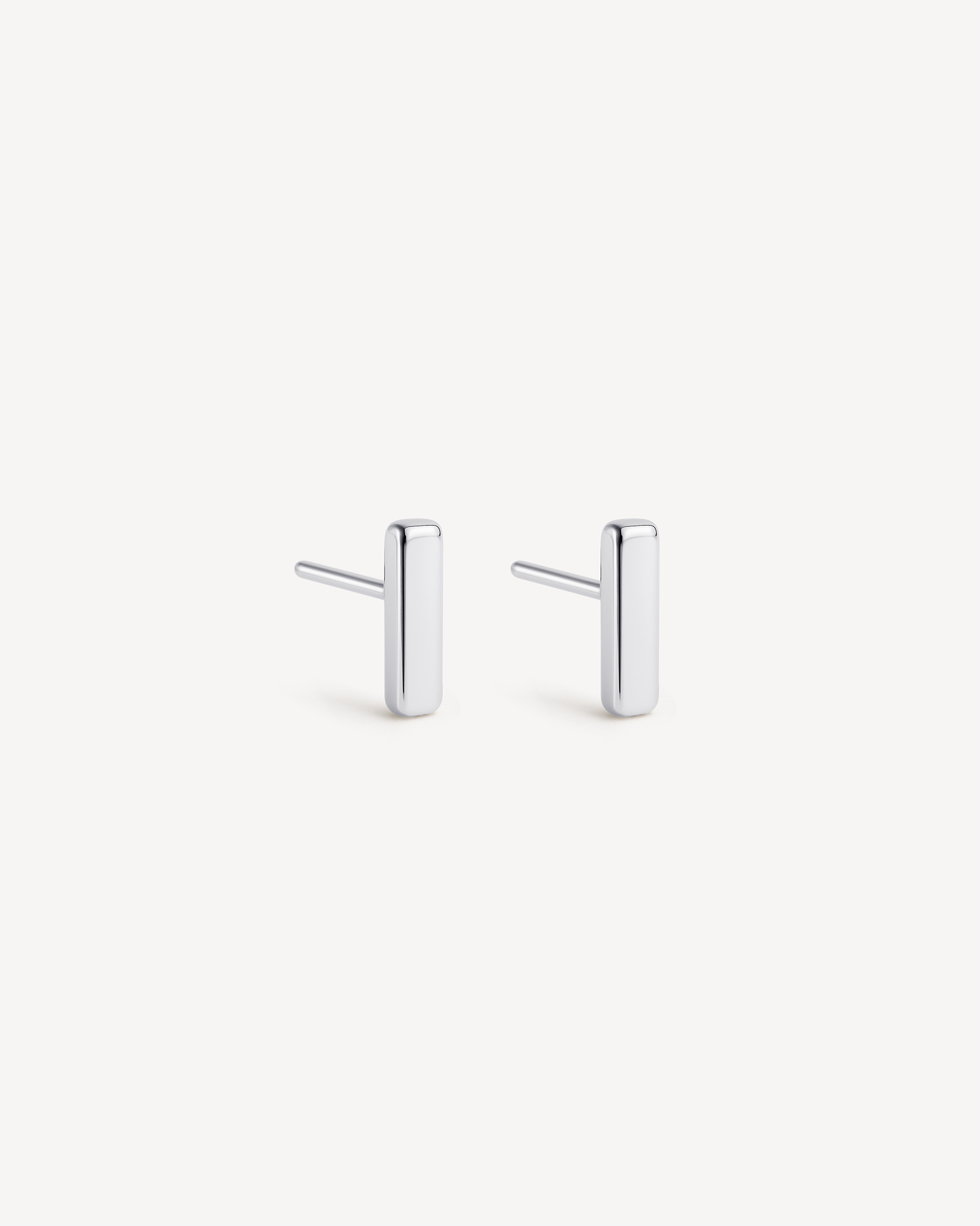 Mini Bar Studs in Silver