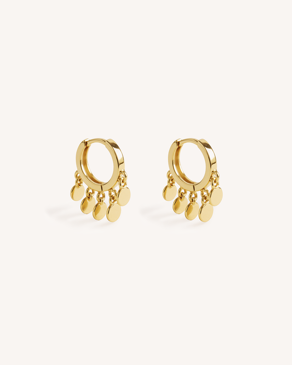 Mini Shaker Huggie Hoops