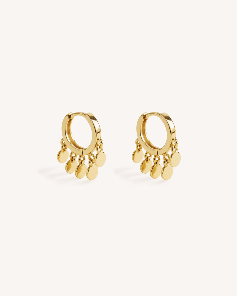 Mini Shaker Huggie Hoops