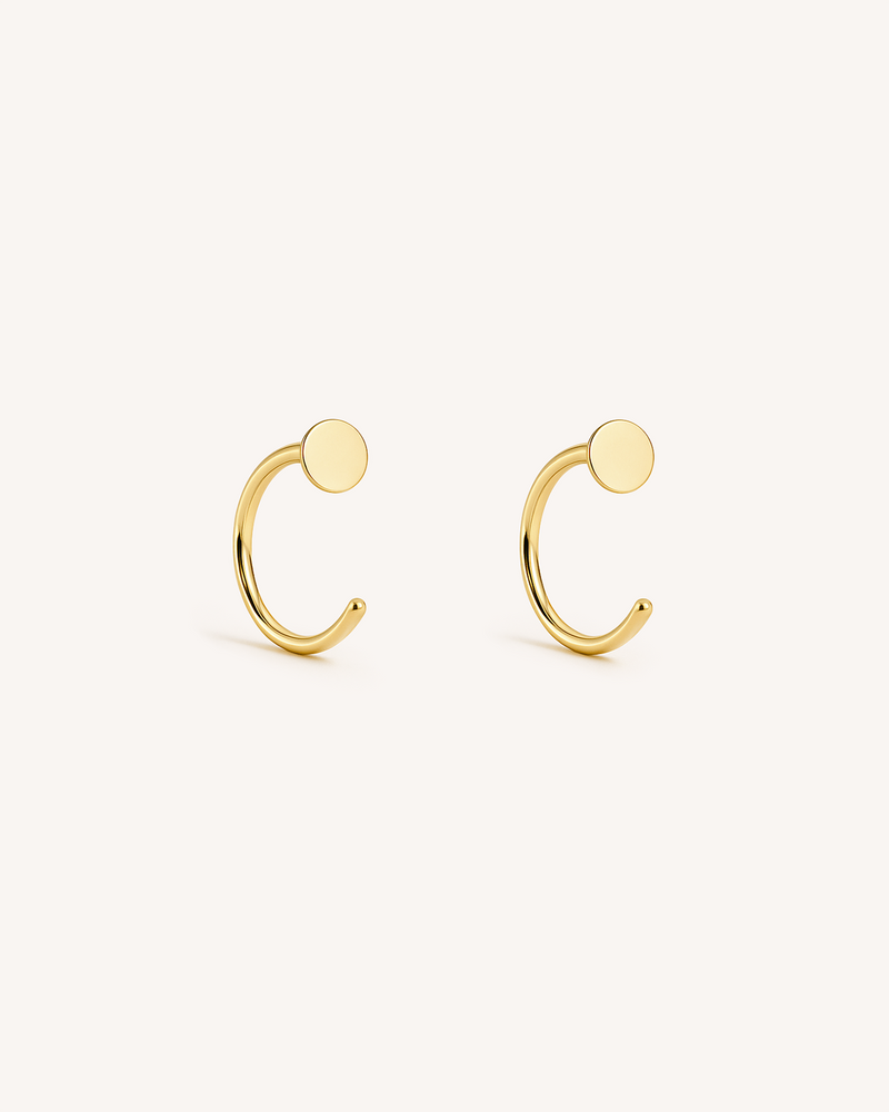 Open Disc Earrings