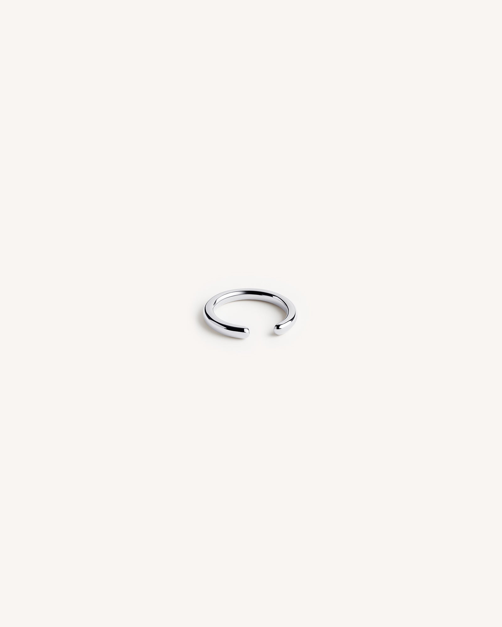 Plain Conch Ear Cuff in Silver