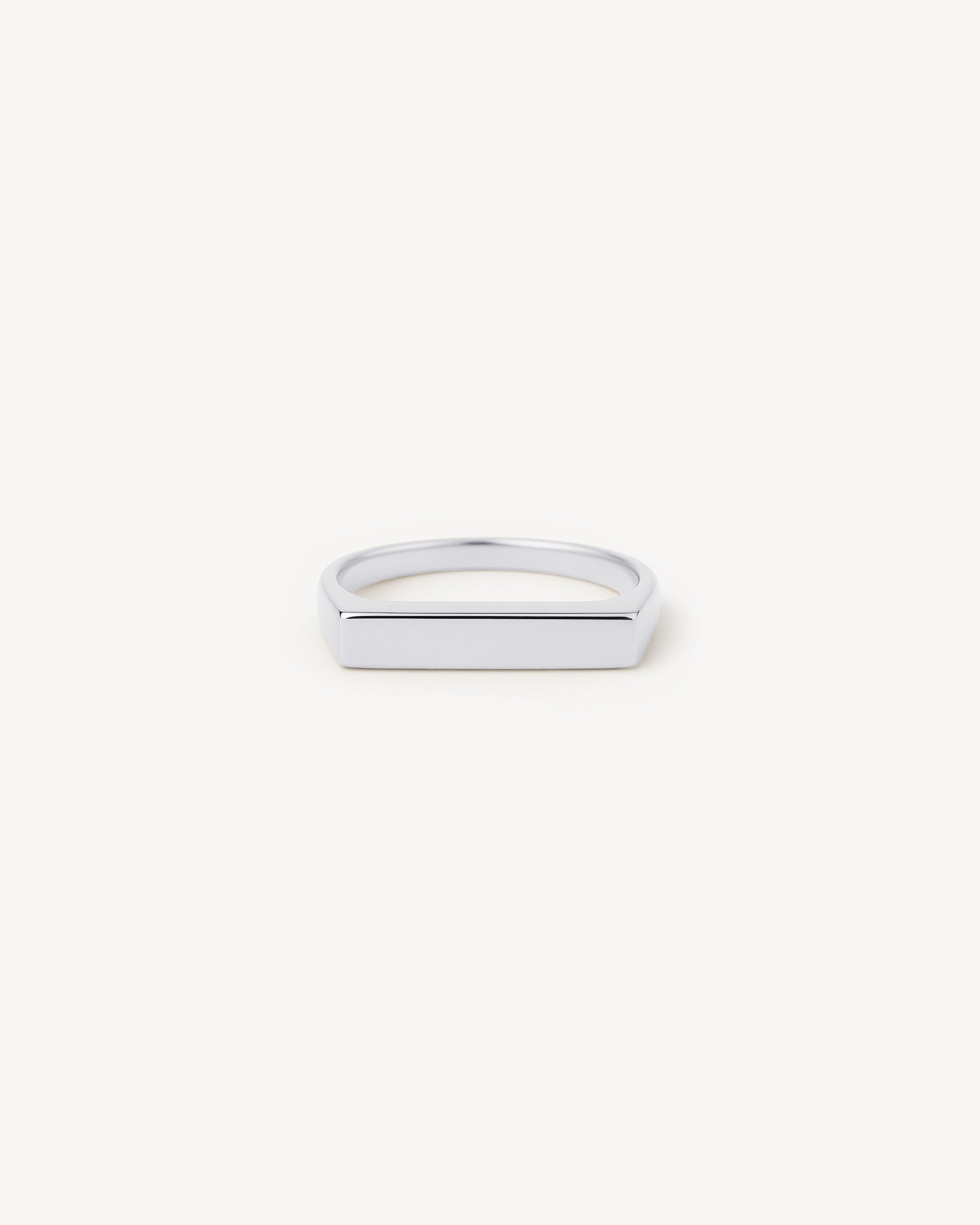 Rectangle Signet Ring in Silver