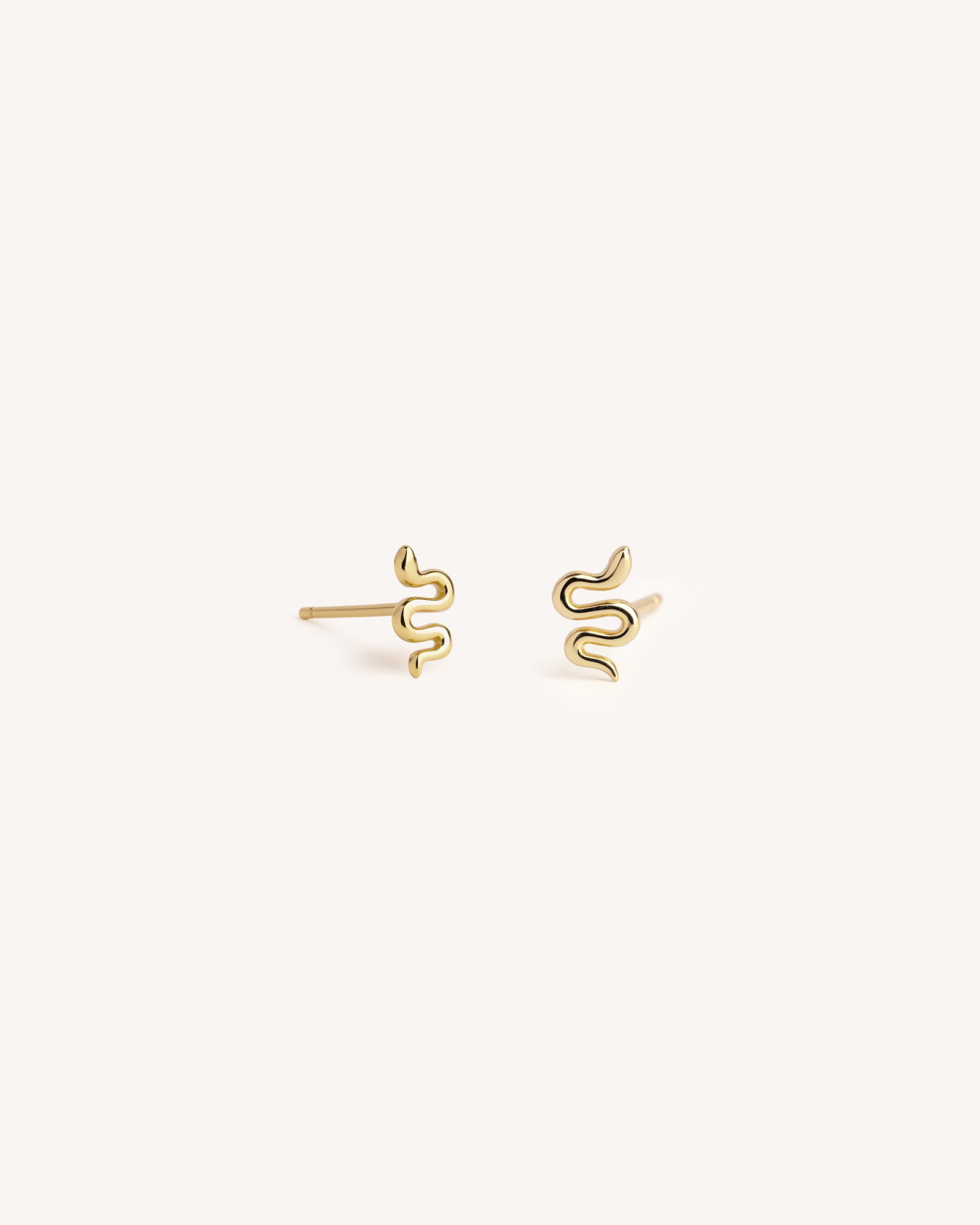 Snake Studs in Gold
