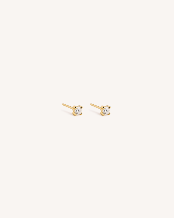 Solitaire Studs - 2.5mm