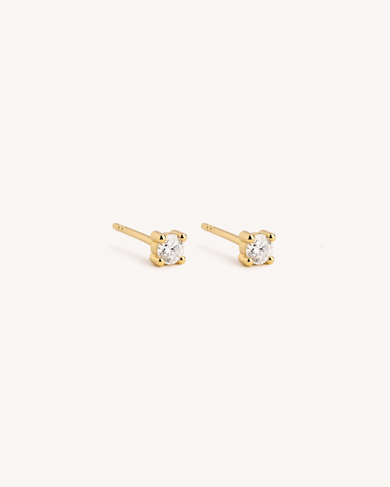 Solitaire Studs - 3.5mm