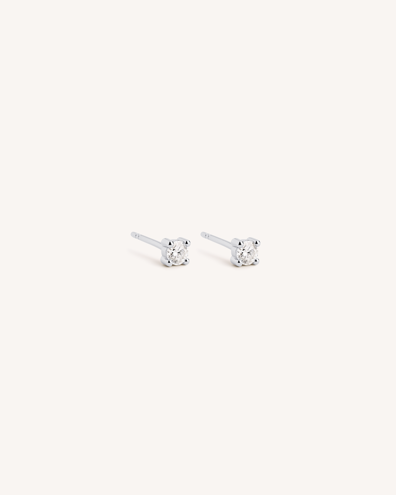 Solitaire Studs - 3mm