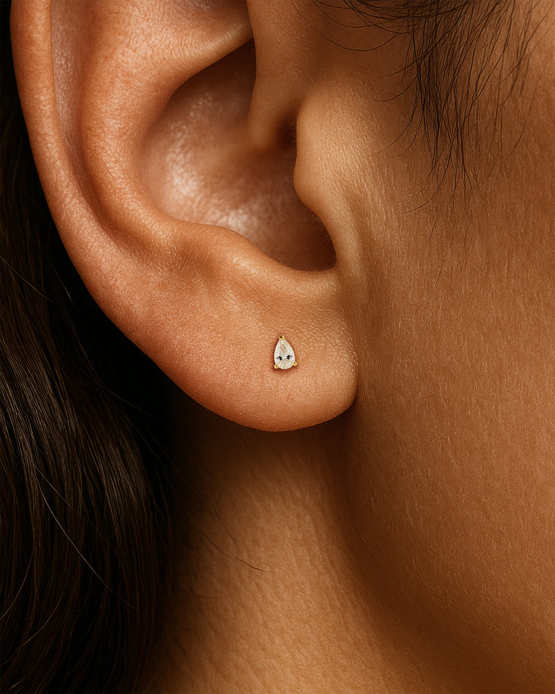 Teardrop Studs