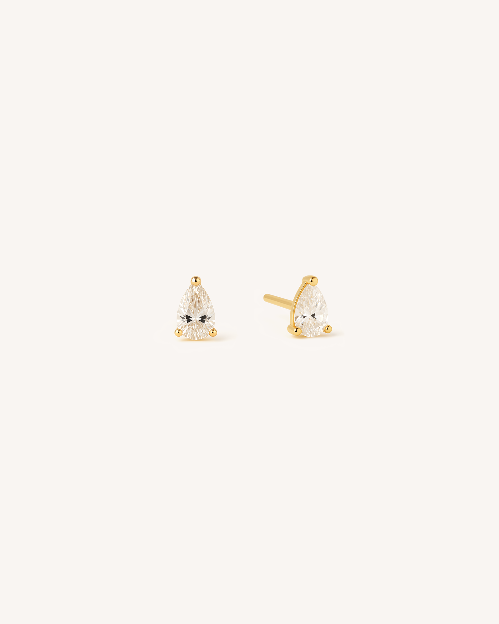Teardrop Studs in Gold