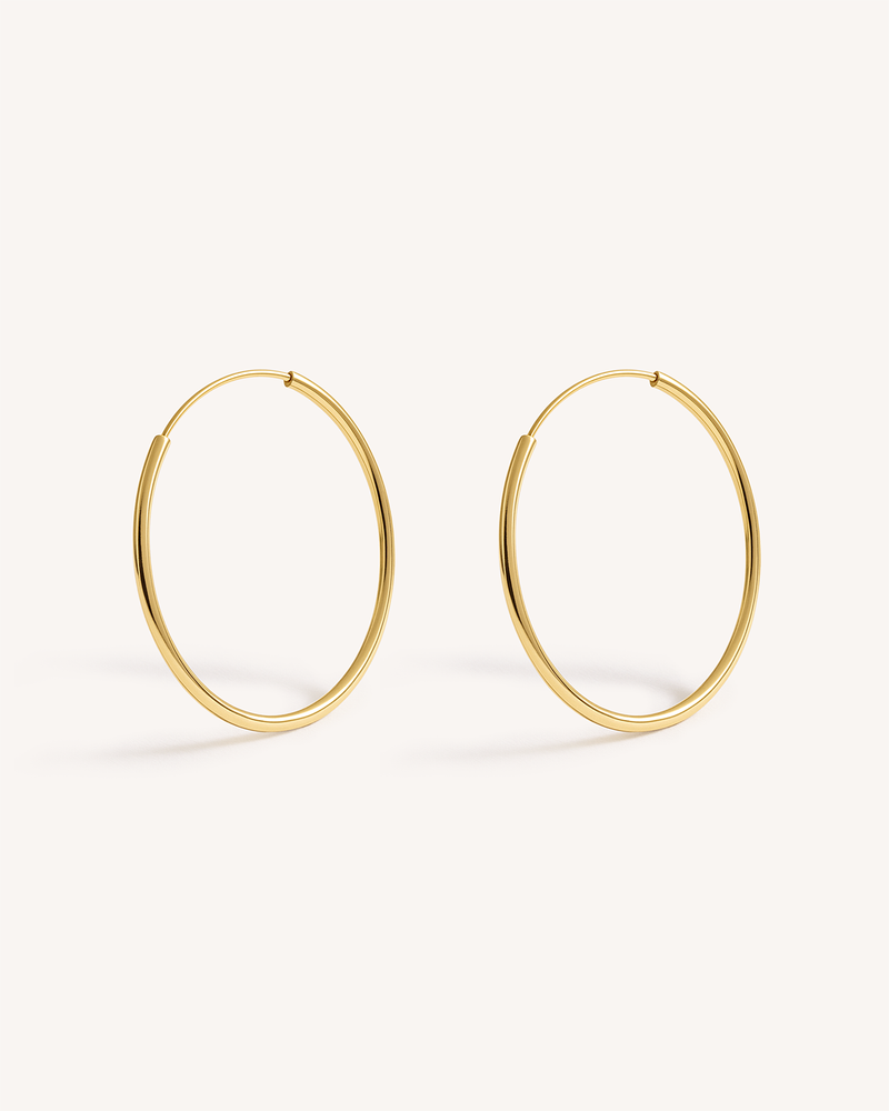 Thin Big Hoops