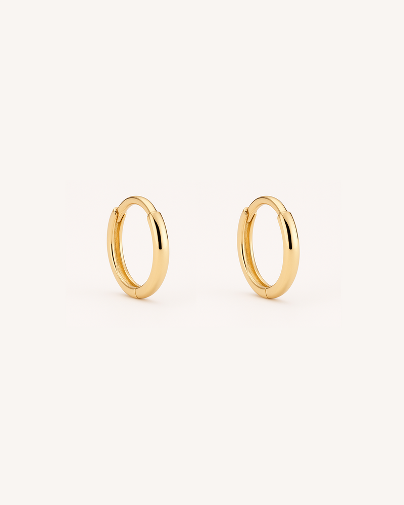 Thin Huggie Hoops