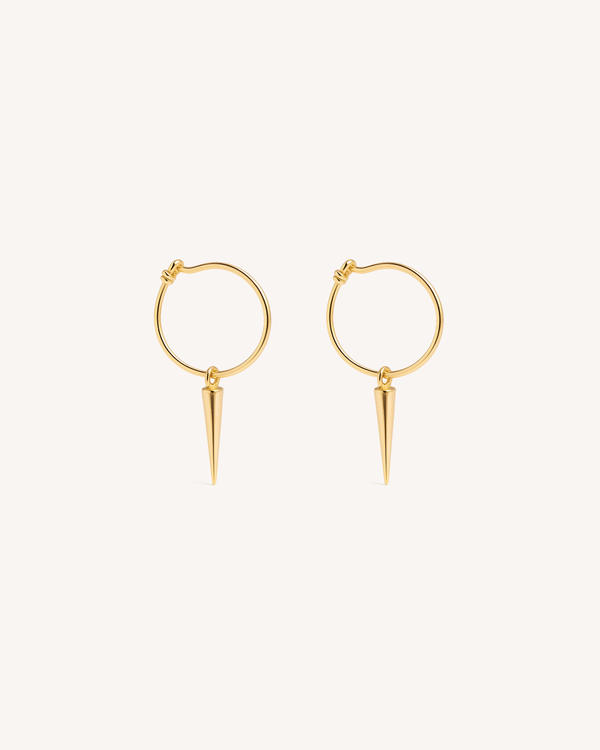 Thin Spike Hoops