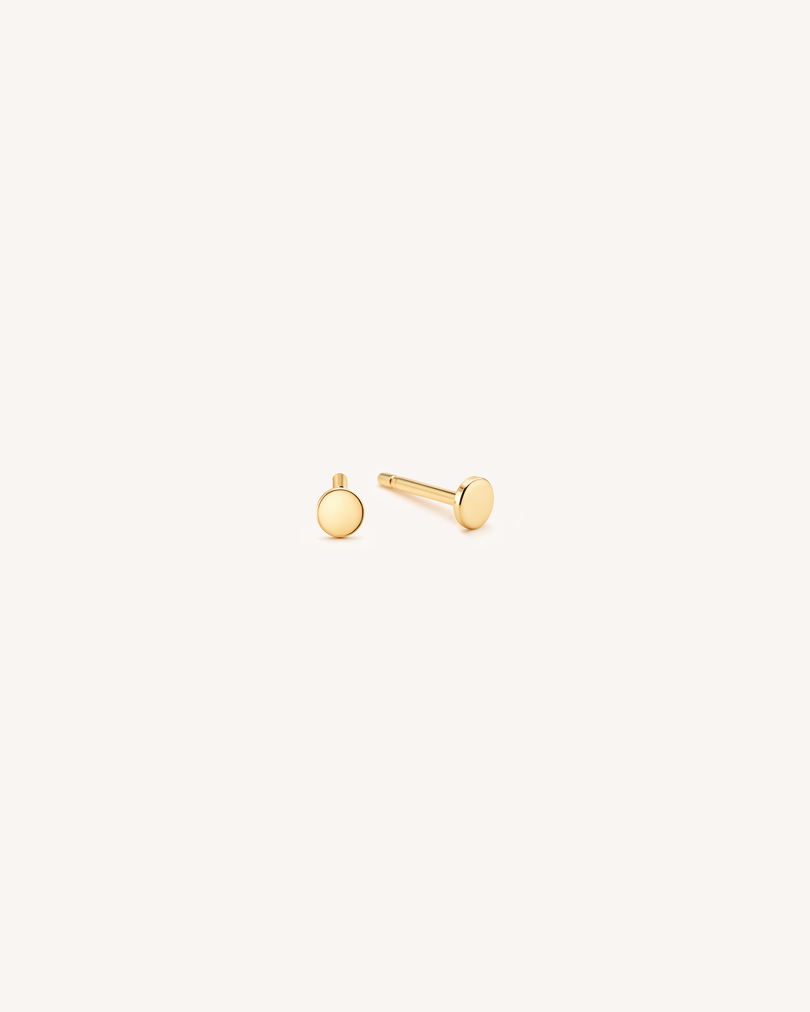 Tiny Dot Studs in Gold