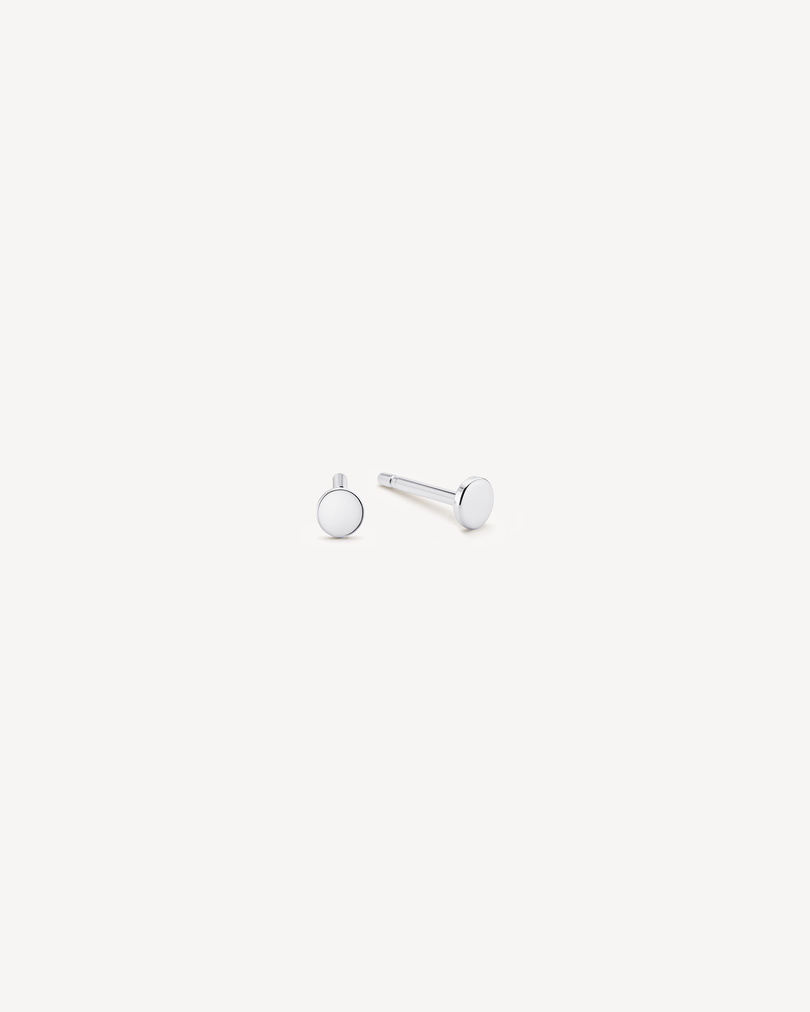 Tiny Dot Studs in Silver